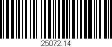 Código de barras (EAN, GTIN, SKU, ISBN): '25072.14'