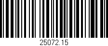 Código de barras (EAN, GTIN, SKU, ISBN): '25072.15'
