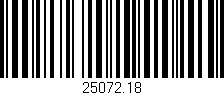 Código de barras (EAN, GTIN, SKU, ISBN): '25072.18'