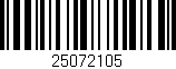 Código de barras (EAN, GTIN, SKU, ISBN): '25072105'