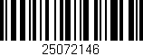 Código de barras (EAN, GTIN, SKU, ISBN): '25072146'