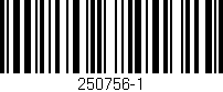Código de barras (EAN, GTIN, SKU, ISBN): '250756-1'
