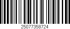Código de barras (EAN, GTIN, SKU, ISBN): '25077358724'