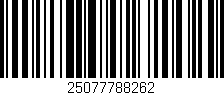 Código de barras (EAN, GTIN, SKU, ISBN): '25077788262'