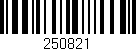 Código de barras (EAN, GTIN, SKU, ISBN): '250821'