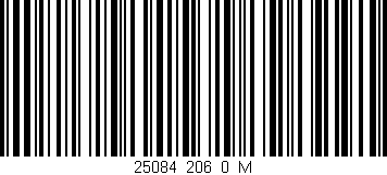 Código de barras (EAN, GTIN, SKU, ISBN): '25084_206_0_M'