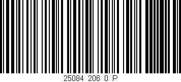 Código de barras (EAN, GTIN, SKU, ISBN): '25084_206_0_P'
