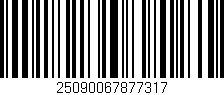 Código de barras (EAN, GTIN, SKU, ISBN): '25090067877317'