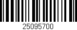 Código de barras (EAN, GTIN, SKU, ISBN): '25095700'
