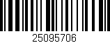 Código de barras (EAN, GTIN, SKU, ISBN): '25095706'