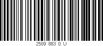 Código de barras (EAN, GTIN, SKU, ISBN): '2509_883_0_U'