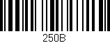Código de barras (EAN, GTIN, SKU, ISBN): '250B'