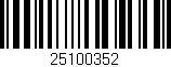 Código de barras (EAN, GTIN, SKU, ISBN): '25100352'