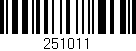Código de barras (EAN, GTIN, SKU, ISBN): '251011'