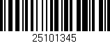 Código de barras (EAN, GTIN, SKU, ISBN): '25101345'
