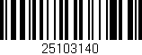 Código de barras (EAN, GTIN, SKU, ISBN): '25103140'