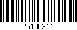 Código de barras (EAN, GTIN, SKU, ISBN): '25106311'