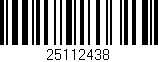 Código de barras (EAN, GTIN, SKU, ISBN): '25112438'