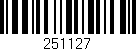 Código de barras (EAN, GTIN, SKU, ISBN): '251127'