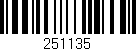 Código de barras (EAN, GTIN, SKU, ISBN): '251135'