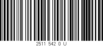 Código de barras (EAN, GTIN, SKU, ISBN): '2511_542_0_U'
