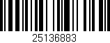 Código de barras (EAN, GTIN, SKU, ISBN): '25136883'