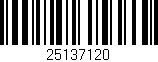 Código de barras (EAN, GTIN, SKU, ISBN): '25137120'