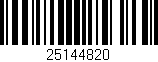 Código de barras (EAN, GTIN, SKU, ISBN): '25144820'