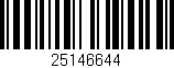 Código de barras (EAN, GTIN, SKU, ISBN): '25146644'