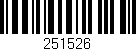 Código de barras (EAN, GTIN, SKU, ISBN): '251526'