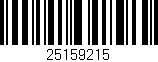 Código de barras (EAN, GTIN, SKU, ISBN): '25159215'