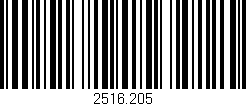 Código de barras (EAN, GTIN, SKU, ISBN): '2516.205'