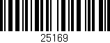 Código de barras (EAN, GTIN, SKU, ISBN): '25169'