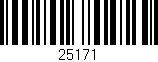 Código de barras (EAN, GTIN, SKU, ISBN): '25171'
