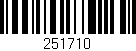 Código de barras (EAN, GTIN, SKU, ISBN): '251710'