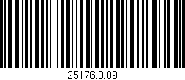 Código de barras (EAN, GTIN, SKU, ISBN): '25176.0.09'