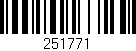 Código de barras (EAN, GTIN, SKU, ISBN): '251771'
