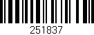 Código de barras (EAN, GTIN, SKU, ISBN): '251837'