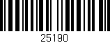 Código de barras (EAN, GTIN, SKU, ISBN): '25190'