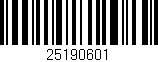 Código de barras (EAN, GTIN, SKU, ISBN): '25190601'