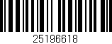Código de barras (EAN, GTIN, SKU, ISBN): '25196618'