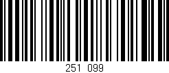 Código de barras (EAN, GTIN, SKU, ISBN): '251/099'
