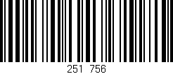 Código de barras (EAN, GTIN, SKU, ISBN): '251/756'
