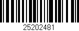 Código de barras (EAN, GTIN, SKU, ISBN): '25202481'