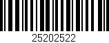 Código de barras (EAN, GTIN, SKU, ISBN): '25202522'