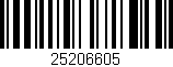 Código de barras (EAN, GTIN, SKU, ISBN): '25206605'