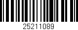 Código de barras (EAN, GTIN, SKU, ISBN): '25211089'