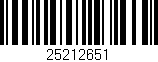 Código de barras (EAN, GTIN, SKU, ISBN): '25212651'