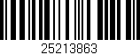 Código de barras (EAN, GTIN, SKU, ISBN): '25213863'