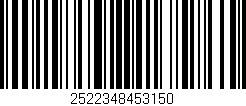 Código de barras (EAN, GTIN, SKU, ISBN): '2522348453150'